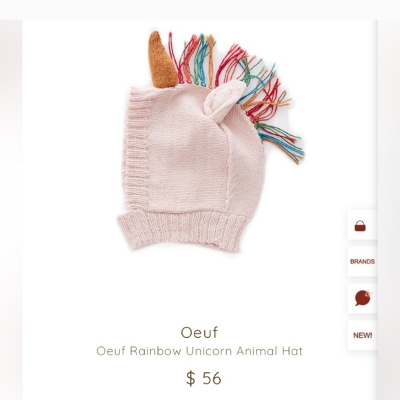 OEUF RAINBOW UNICORN ANIMAL ALPACA HAT - Picture 2 of 6